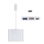 USB-C / Typ-C 3.1 Stecker zu USB-C / Typ-C 3.1 Buchse & HDMI Buchse & USB 3.0 Buchse Adapter, Typ-C+USB+HDMI (J), Typ-C+USB+HDMI (G), Typ-C+USB+HDMI (B), Typ-C+USB+HDMI (S)