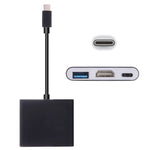 USB-C / Typ-C 3.1 Stecker zu USB-C / Typ-C 3.1 Buchse & HDMI Buchse & USB 3.0 Buchse Adapter, Typ-C+USB+HDMI (J), Typ-C+USB+HDMI (G), Typ-C+USB+HDMI (B), Typ-C+USB+HDMI (S)