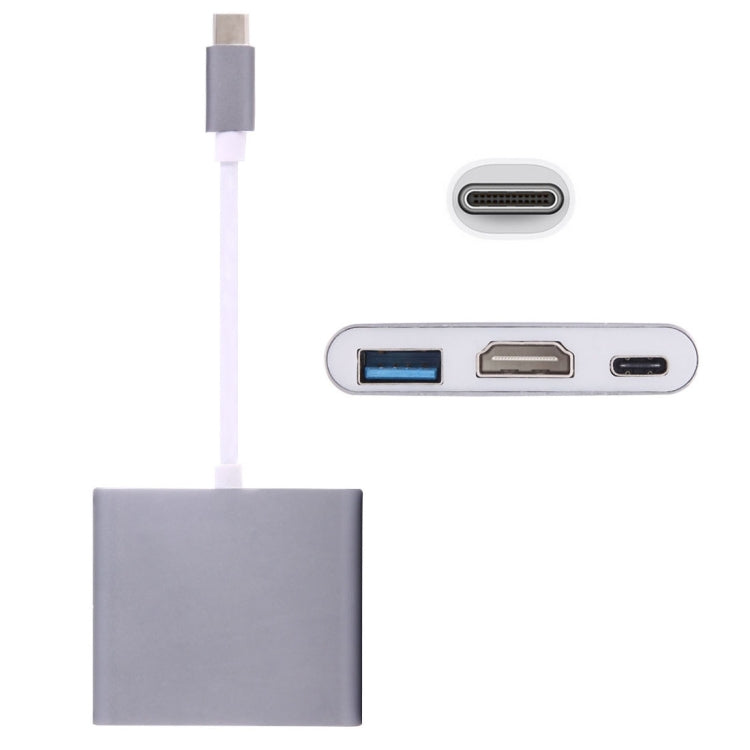 USB-C / Typ-C 3.1 Stecker zu USB-C / Typ-C 3.1 Buchse & HDMI Buchse & USB 3.0 Buchse Adapter, Typ-C+USB+HDMI (J), Typ-C+USB+HDMI (G), Typ-C+USB+HDMI (B), Typ-C+USB+HDMI (S)