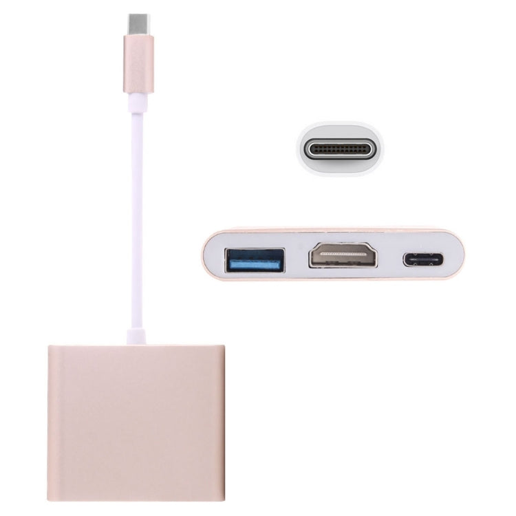 USB-C / Typ-C 3.1 Stecker zu USB-C / Typ-C 3.1 Buchse & HDMI Buchse & USB 3.0 Buchse Adapter, Typ-C+USB+HDMI (J), Typ-C+USB+HDMI (G), Typ-C+USB+HDMI (B), Typ-C+USB+HDMI (S)