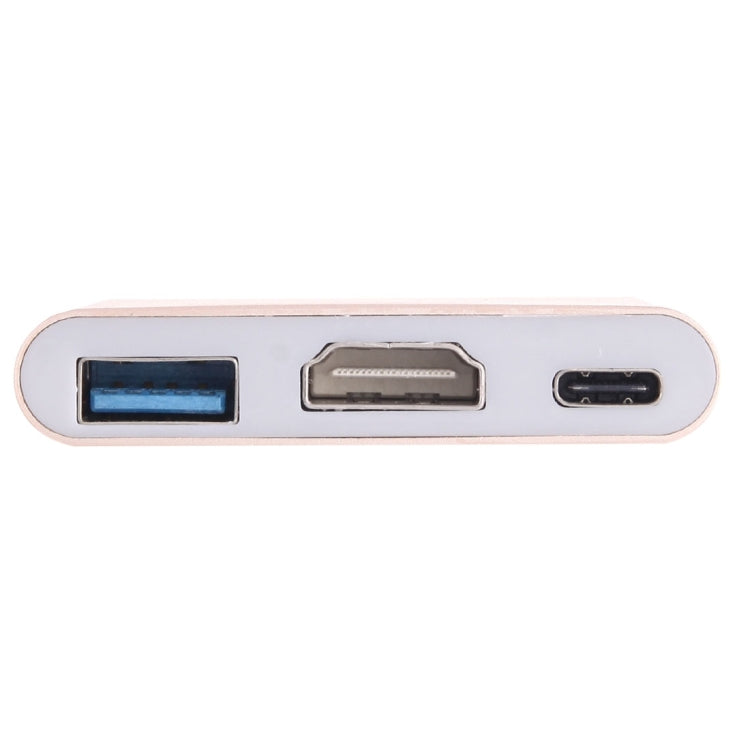 USB-C / Typ-C 3.1 Stecker zu USB-C / Typ-C 3.1 Buchse & HDMI Buchse & USB 3.0 Buchse Adapter, Typ-C+USB+HDMI (J), Typ-C+USB+HDMI (G), Typ-C+USB+HDMI (B), Typ-C+USB+HDMI (S)
