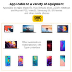 V125 USB-C / Typ-C Stecker zu PD + HDMI + USB 3.0 Buchse 3-in-1 Konverter, 3-in-1