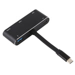 V126 USB-C / Typ-C Stecker zu PD + HDMI + VGA + Audio + USB 3.0 Buchse 5-in-1 Konverter, 5-in-1
