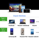 V126 USB-C / Typ-C Stecker zu PD + HDMI + VGA + Audio + USB 3.0 Buchse 5-in-1 Konverter, 5-in-1