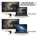 V126 USB-C / Typ-C Stecker zu PD + HDMI + VGA + Audio + USB 3.0 Buchse 5-in-1 Konverter, 5-in-1