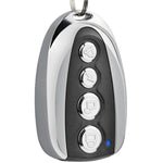 U-förmige 433MHz Drahtlose universelle Kopierfernbedienung Metall 4-Tasten Garagentor Duplikator Mini Tragbarer Schlüssel-Controller, Kopierfernbedienung