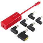 Laptop-Netzteil 65W USB-C / Typ-C Konverter zu 6-in-1 Netzteil