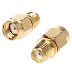 Gerader vergoldeter RP-SMA Stecker zu SMA Buchse Adapter, gerader RP-SMA Stecker zu SMA Buchse
