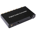 2-Kanal Digitaler Audio-Decoder-Konverter mit optischem Toslink SPDIF Koaxial für Heimkino / PS4 / PS3 / XBOX360, unterstützt Lautstärkeregelung, AC-3, DTS