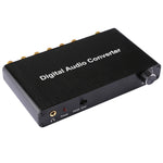 2-Kanal Digitaler Audio-Decoder-Konverter mit optischem Toslink SPDIF Koaxial für Heimkino / PS4 / PS3 / XBOX360, unterstützt Lautstärkeregelung, AC-3, DTS