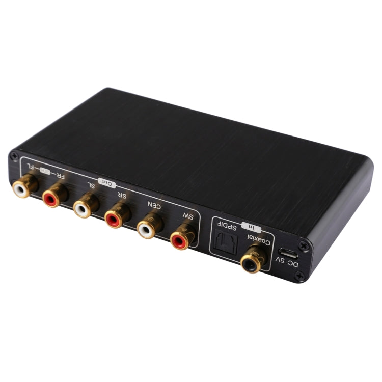 2-Kanal Digitaler Audio-Decoder-Konverter mit optischem Toslink SPDIF Koaxial für Heimkino / PS4 / PS3 / XBOX360, unterstützt Lautstärkeregelung, AC-3, DTS