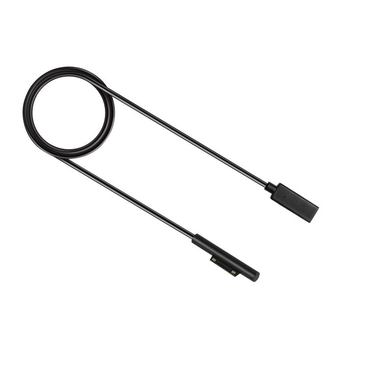 USB-C / Typ-C Buchse zu 6-poligem Stecker Laptop PD Schnellladekabel für Microsoft Surface Pro 7 / 6 / 5 / 4 / 3, Kabellänge: 0,2m