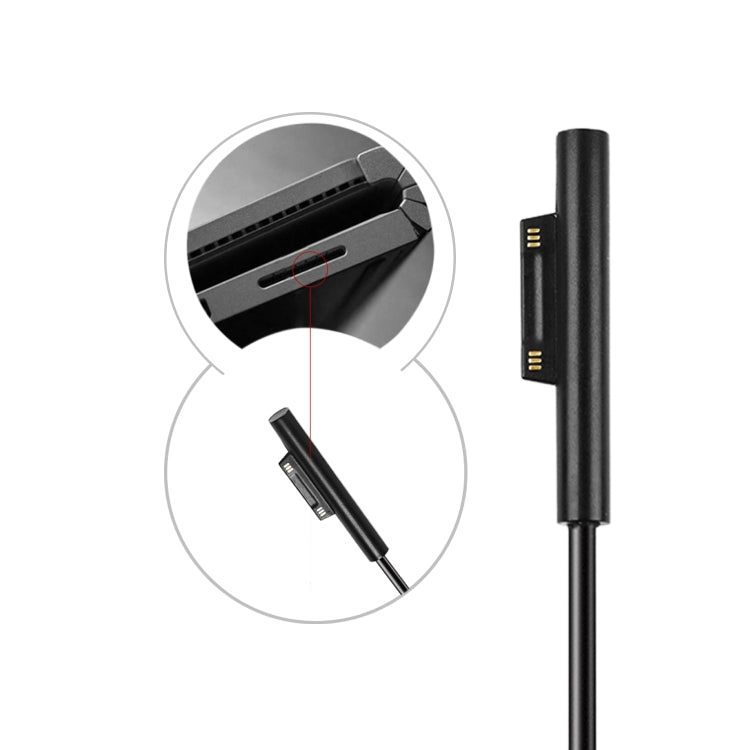 USB-C / Typ-C Buchse zu 6-poligem Stecker Laptop PD Schnellladekabel für Microsoft Surface Pro 7 / 6 / 5 / 4 / 3, Kabellänge: 0,2m