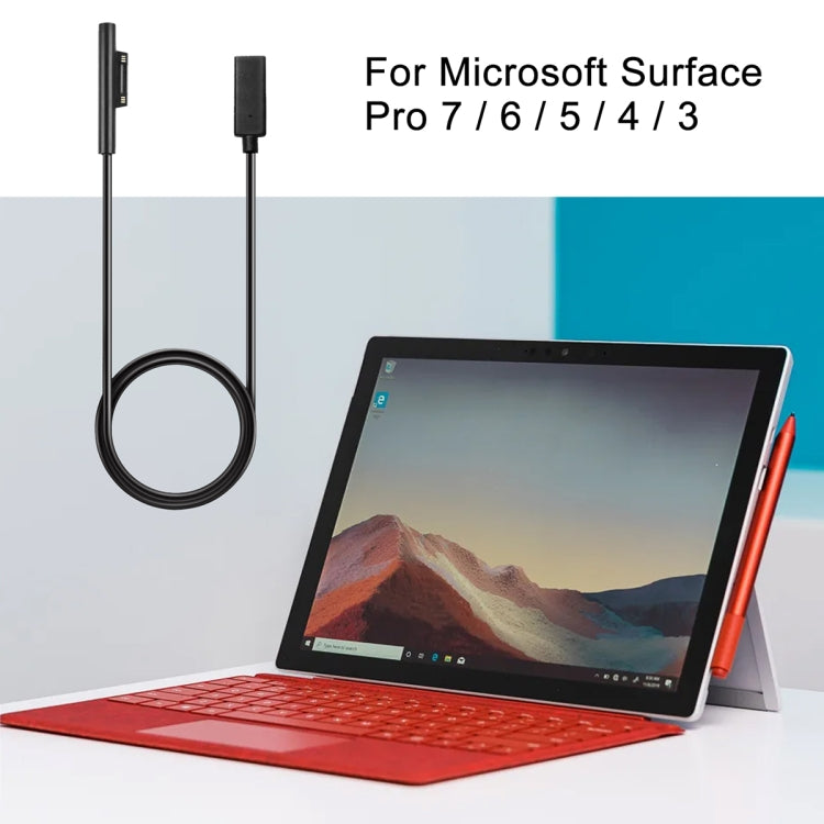 USB-C / Typ-C Buchse zu 6-poligem Stecker Laptop PD Schnellladekabel für Microsoft Surface Pro 7 / 6 / 5 / 4 / 3, Kabellänge: 0,2m
