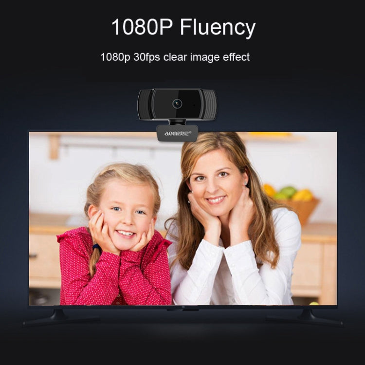 Aoni A20 FHD 1080P IPTV Webcam für Videokonferenzen, Unterricht und Live-Übertragungen mit Mikrofon, A20