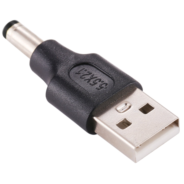 10 Stück 5,5 x 2,1mm Stecker zu USB 2.0 Stecker DC Stromstecker, 5,5 x 2,1mm