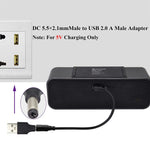 10 Stück 5,5 x 2,1mm Stecker zu USB 2.0 Stecker DC Stromstecker, 5,5 x 2,1mm