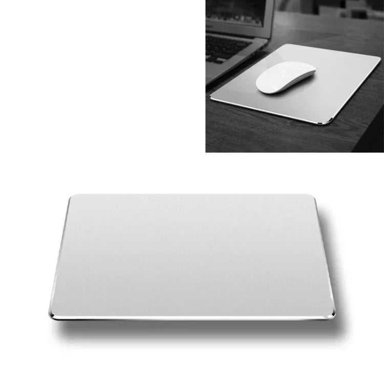Doppelseitige, rutschfeste Mausmatte aus Aluminiumlegierung, Größe: Mini