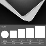 Doppelseitige, rutschfeste Mausmatte aus Aluminiumlegierung, Größe: M