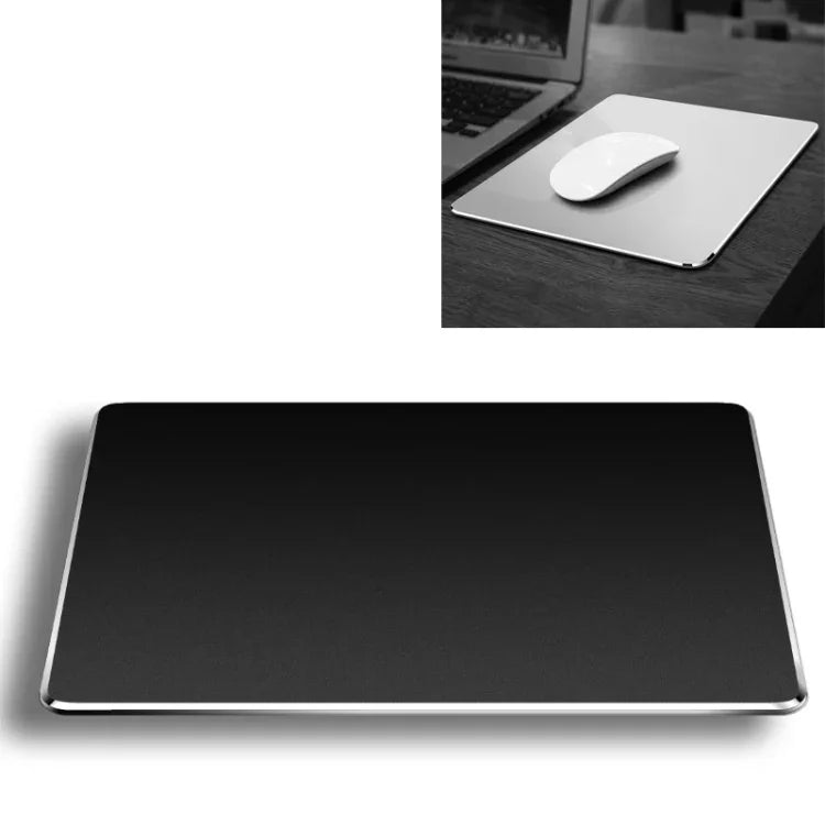 Doppelseitige, rutschfeste Mausmatte aus Aluminiumlegierung, Größe: L