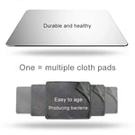 Runde, doppelseitige, rutschfeste Mausmatte aus Aluminiumlegierung, runde Form