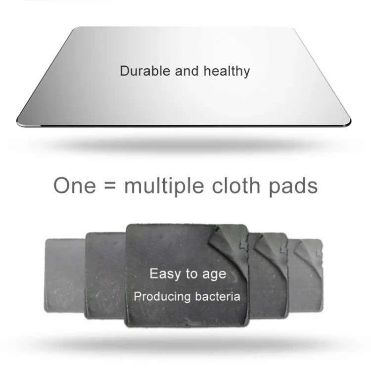 Runde, doppelseitige, rutschfeste Mausmatte aus Aluminiumlegierung, runde Form