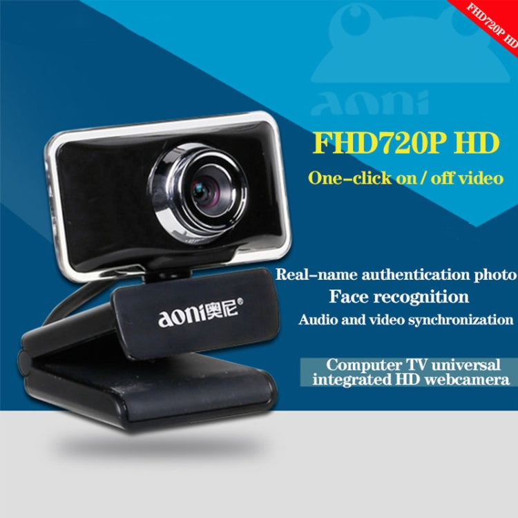aoni C11 720P 150-Grad Weitwinkel Manuelle Fokus HD Computer Kamera mit Mikrofon, C11