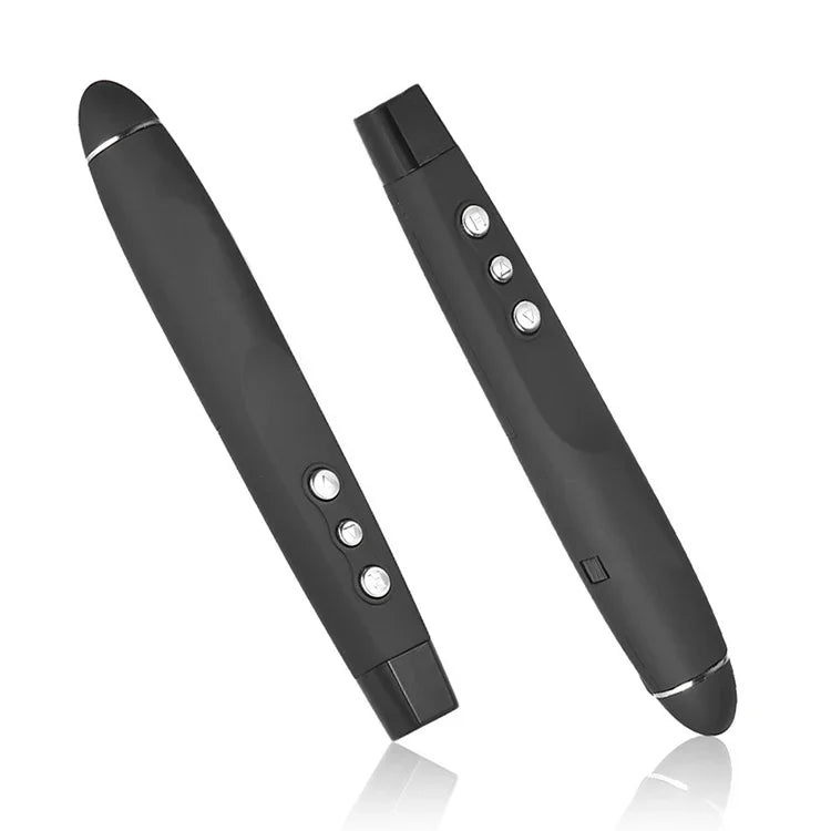 2,4-GHz-Wireless-Laser-PowerPoint-Seitenwenderstift, drahtloser Multimedia-Präsentationsprojektionsstift mit USB-Empfänger, Reichweite der Fernbedienung: 30 m, 30 m