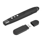 2,4-GHz-Wireless-Laser-PowerPoint-Seitenwenderstift, drahtloser Multimedia-Präsentationsprojektionsstift mit USB-Empfänger, Reichweite der Fernbedienung: 30 m, 30 m