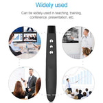 2,4-GHz-Wireless-Laser-PowerPoint-Seitenwenderstift, drahtloser Multimedia-Präsentationsprojektionsstift mit USB-Empfänger, Reichweite der Fernbedienung: 30 m, 30 m