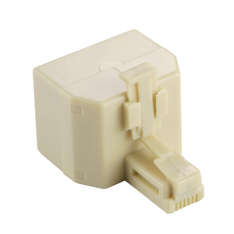 RJ11 Dual Ports Desktop Telefon Verlängerungskabel Extender Anschlussadapter, 2 RJ11 Buchsen zu RJ11 Stecker