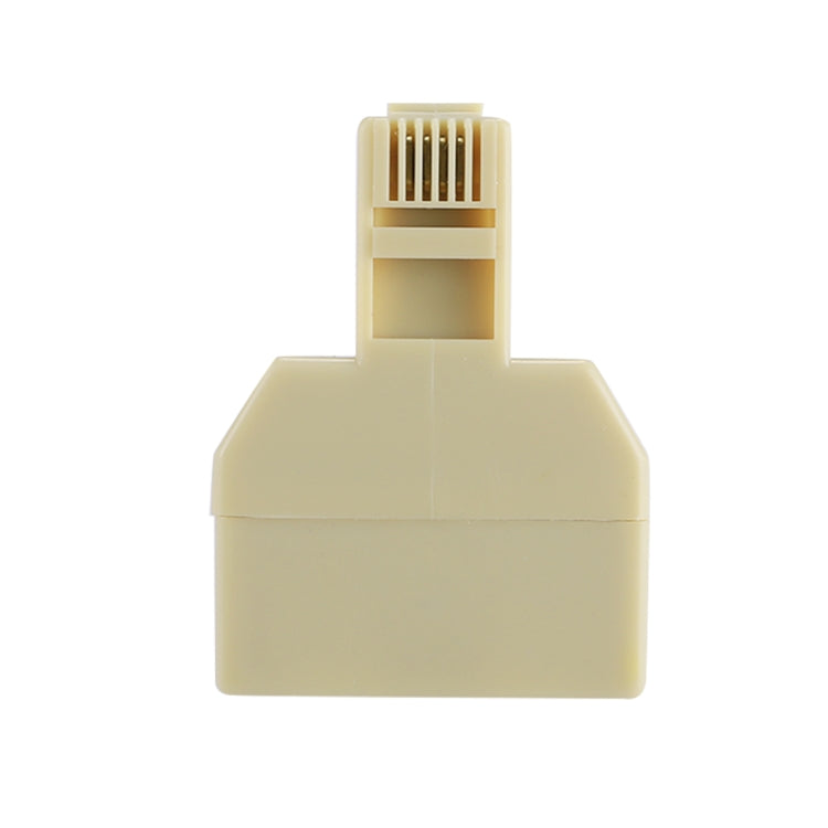 RJ11 Dual Ports Desktop Telefon Verlängerungskabel Extender Anschlussadapter, 2 RJ11 Buchsen zu RJ11 Stecker