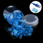 100 Stück Anpwoo Amp01 RJ45 Stecker Modular Plug, 100 Stück (Gelb), 100 Stück (Blau), 100 Stück (Orange)