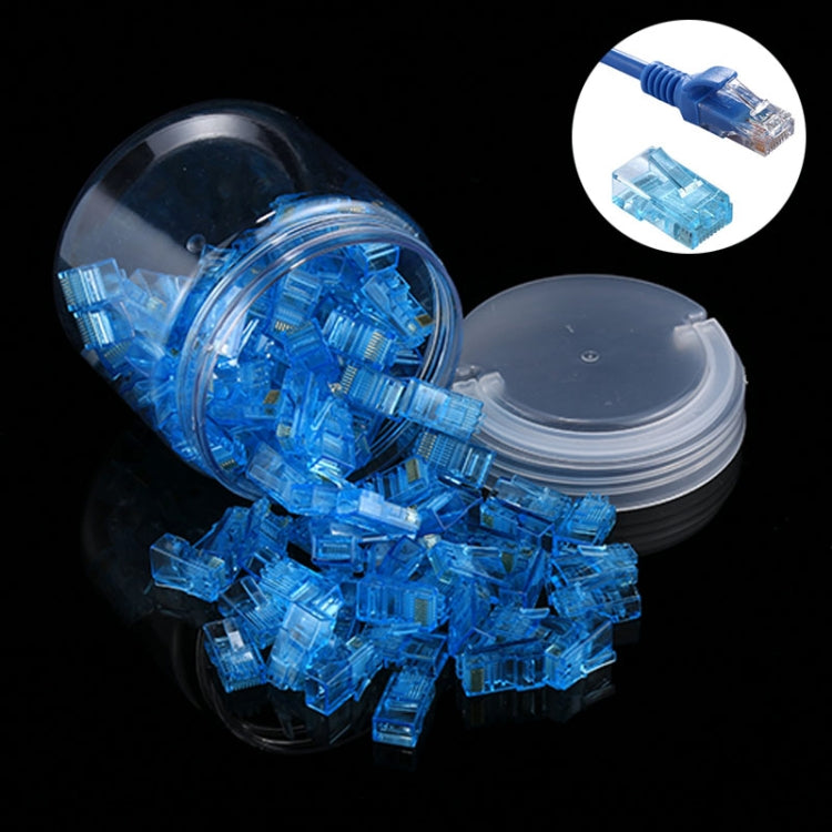 100 Stück Anpwoo Amp01 RJ45 Stecker Modular Plug, 100 Stück (Gelb), 100 Stück (Blau), 100 Stück (Orange)