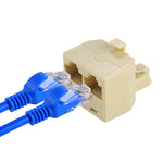 RJ45 Dual Ports LAN Ethernet Anschluss Netzwerkadapter, 2 RJ45 Buchsen zu RJ45 Stecker