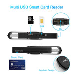 ROCKETEK CR310 USB 3.0 + TF-Karten + SD-Karten + SIM-Karten + Smart Card Multifunktions-Kartenleser, USB 3.0