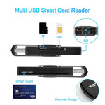 ROCKETEK CR310 USB 3.0 + TF-Karten + SD-Karten + SIM-Karten + Smart Card Multifunktions-Kartenleser, USB 3.0
