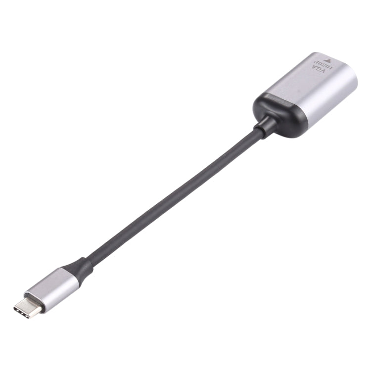 1080P VGA Buchse zu Typ-C / USB-C Stecker Verbindungsadapterkabel, VGA Buchse zu Typ-C Stecker