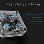ORICO MH4U-100 USB 3.0 Transparenter Desktop-HUB mit 100cm Micro-USB-Kabel, MH4U-100