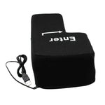 Großes USB-Computer-Desktop-Kissen mit Enter-Taste, kreatives Belüftungskissen mit Enter-Taste (Schwarz)