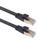 CAT8-2 doppelt geschirmtes CAT8 flaches Netzwerk-LAN-Kabel, Länge: 15m, 15m