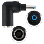 DC 4506 Stecker zu DC 7406 Buchse Stromadapter für HP Laptop Notebook, 90 Grad Winkel, DC4506 zu DC7406