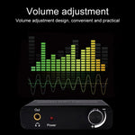 192KHz DAC Wandler HD HIFI Optisch zu RCA+3,5mm Kopfhörer 5.1 Kanal Digital Audio Wandler mit Lautstärkeregelung, 192KHz DAC