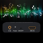 192KHz ARC Audio Extraktor HDMI ARC zu SPDIF + Koaxial + L/R Wandler Audio Rückkanal Adapter, 192KHz ARC
