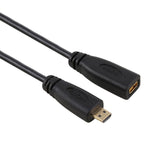 30cm 1080P Micro HDMI Buchse auf Stecker vergoldeter Anschluss Adapterkabel