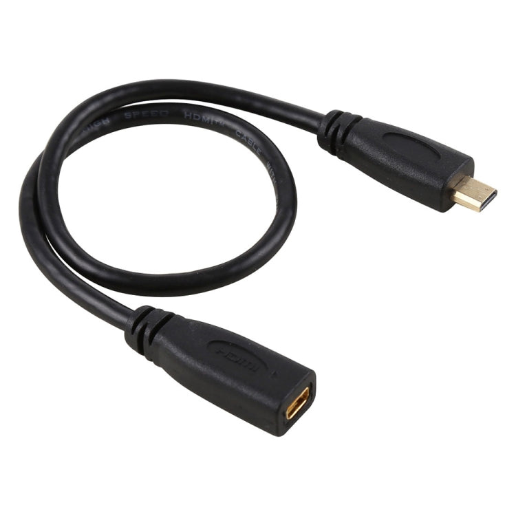 30cm 1080P Micro HDMI Buchse auf Stecker vergoldeter Anschluss Adapterkabel