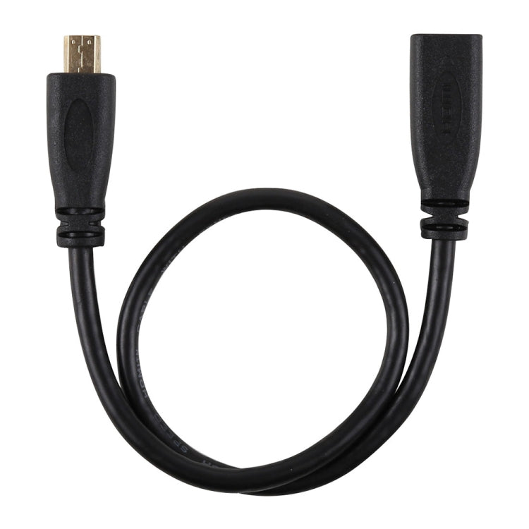 30cm 1080P Micro HDMI Buchse auf Stecker vergoldeter Anschluss Adapterkabel