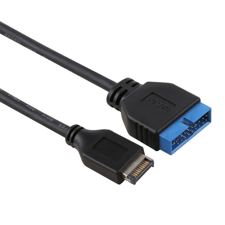 30cm USB 3.1 Typ-E auf USB 3.0 Motherboard 19-Pin Stecker Erweiterungskabel