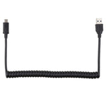1,5m High-Speed USB 3.0 Stecker auf USB-C / Typ-C Stecker einziehbares Federverlängerungskabel, USB 3.0 Stecker auf Typ-C Stecker