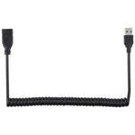 1,5m High-Speed USB 3.0 Stecker auf Buchse einziehbares Federverlängerungskabel, USB 3.0 Stecker auf Buchse